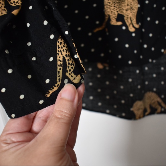 Maeve Casia Leopard Cheetah Dot Print Blouse from Anthropologie 🐆 - Picture 3 of 5